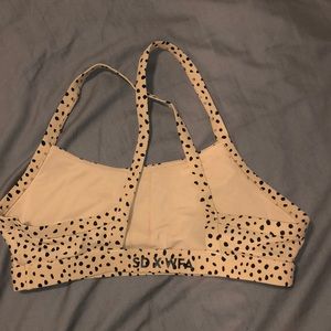 White fox (sarahs day) sports bra speckled